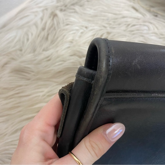 Authentic Vintage Coach Chrystie Crossbody Leather Bag 9892 in Black - Picture 10 of 10